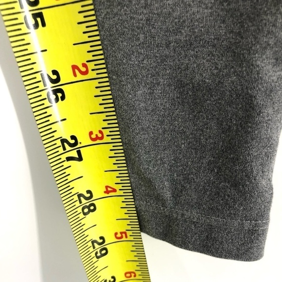 Gymshark Two Tone Leggings Crossover Criss Cross Waist Black Gray Size Small - Picture 9 of 11